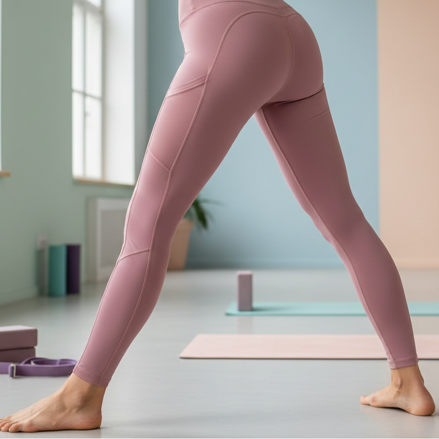 Leggings de talle alto con bolsillo